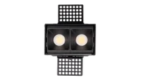 LED Inbouw Trimless Linear Downlight, 2x3W, 2700K, Zwart