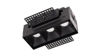 LED Inbouw Trimless Linear Downlight, 3x3W, 2700K, Zwart