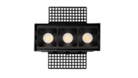 LED Inbouw Trimless Linear Downlight, 3x3W, 2700K, Zwart