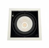 LED Inbouw Downlight, 1x30W, 3000K, Zwart