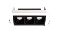 LED Inbouw Linear Downlight, 3x3W, 2700K, Wit