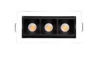 LED Inbouw Linear Downlight, 3x3W, 2700K, Wit