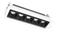 LED Inbouw Linear Downlight, 5x3W, 2700K, Wit