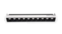 LED Inbouw Linear Downlight, 10x3W, 2700K, Wit