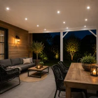 LED Verandaspot, 3W, 6500K, Aluminium