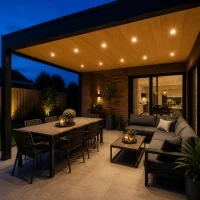 LED Verandaspot Set, 10x3W, CCT, IP65, Dimbaar, Aluminium, Inclusief Trafo