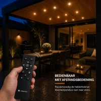 LED Verandaspot Set, 10x3W, CCT, IP65, Dimbaar, Aluminium, Inclusief Trafo
