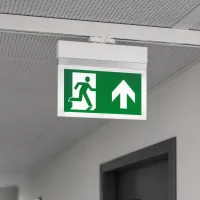 LED Nooduitgangsbord, 3H, IP20, Wit