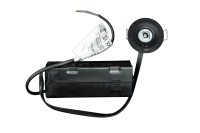 LED Noodverlichting Inbouw Spot, 1.2W, 6500K, IP20, Zwart