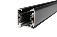 3-fase spanningsrail, 1000mm, Zwart