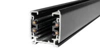 3-fase spanningsrail, 2000mm, Zwart