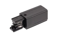 3-fase spanningsrail voedingsconnector, Rechts, Zwart