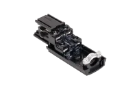 3-fase spanningsrail voedingsconnector, Rechts, Zwart