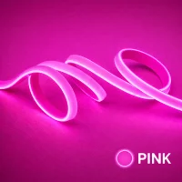 LED strip, 50 meter, Roze, COB Leds, High Voltage, 220V, IP65