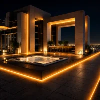 LED Neon Light, 220V, Amber, 20m, IP65