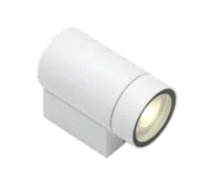 LED Wandlamp, GU10, IP65, Aluminium, Wit, Rond