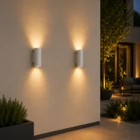 Moderne wandlamp wit, GU10 fitting, Aluminium, IP65