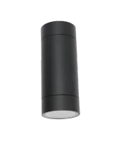 Moderne wandlamp, GU10 fitting, Aluminium, IP65, Zwart