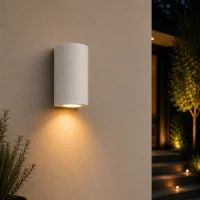 Moderne wandlamp, GU10 fitting, Aluminium, IP65, Wit