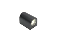 Moderne wandlamp, GU10 fitting, Aluminium, IP65, Zwart