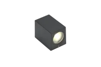Moderne wandlamp, GU10 fitting, Aluminium, IP65, Zwart