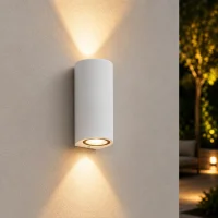 Moderne wandlamp wit, GU10 fitting, Aluminium, IP65