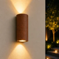 Moderne wandlamp Corten, GU10 fitting, Aluminium, IP65