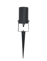 Buitenlamp prikspot, GU10 fitting, Aluminium, IP65, Zwart