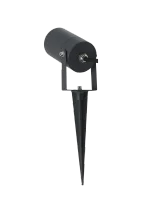 Buitenlamp prikspot, GU10 fitting, Aluminium, IP65, Zwart