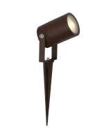 Buitenlamp prikspot, GU10 fitting, Aluminium, IP65, Corten