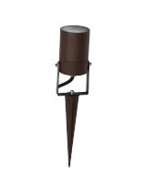 Buitenlamp prikspot, GU10 fitting, Aluminium, IP65, Corten