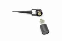 Buitenlamp prikspot, GU10 fitting, Aluminium, IP65, Donkergrijs