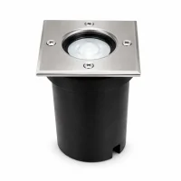 Inbouw grondspot, GU10 fitting, Aluminium, IP67, RVS