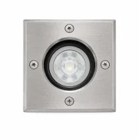 Inbouw grondspot, GU10 fitting, Aluminium, IP67, RVS