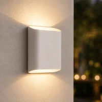 Moderne wandlamp wit, 2x5W, CCT, Aluminium, IP65
