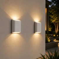 Moderne wandlamp wit, 2x5W, CCT, Aluminium, IP65