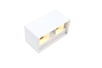 Moderne wandlamp wit, 4x3W, CCT, Aluminium, IP65