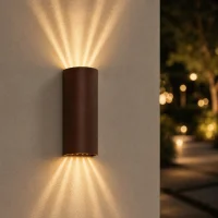 Moderne wandlamp corten, 10W, CCT, Aluminium, IP65