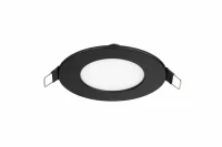 LED Slim Paneel, 18W, 3CCT, Rond, IP20, Zwart