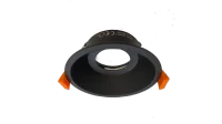 LED Inbouwspot Armatuur, Rond, Zwart, IP20