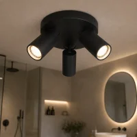 Plafondspot NOVA3 R, 3-Lichts, IP20, Zwart
