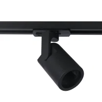1-Fase LED Railspot, GU10, IP20, Ø60x90 mm, Zwart