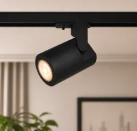 1-Fase LED Railspot, GU10, IP20, Ø60x90 mm, Zwart