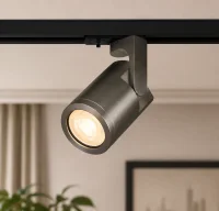 1-Fase LED Railspot, GU10, IP20, Ø60x90 mm, Satijn Nikkel