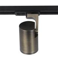 1-Fase LED Railspot, GU10, IP20, Ø60x90 mm, Antiek Brons