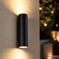 Wandlamp BIGO, GU10, IP20, Ø65x255 mm, Zwart