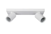 Plafondspot NOVA2 S, Rechthoekig, 2-Lichts, Kantelbaar, GU10, Wit