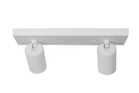 Plafondspot NOVA2 S, Rechthoekig, 2-Lichts, Kantelbaar, GU10, Wit