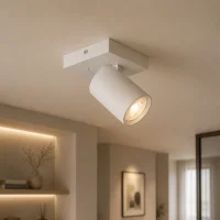 Plafondspot NOVAS, Vierkant, GU10, IP20, Wit