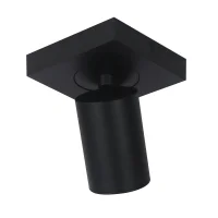 Plafondspot NOVAS, Vierkant, GU10, IP20, Zwart